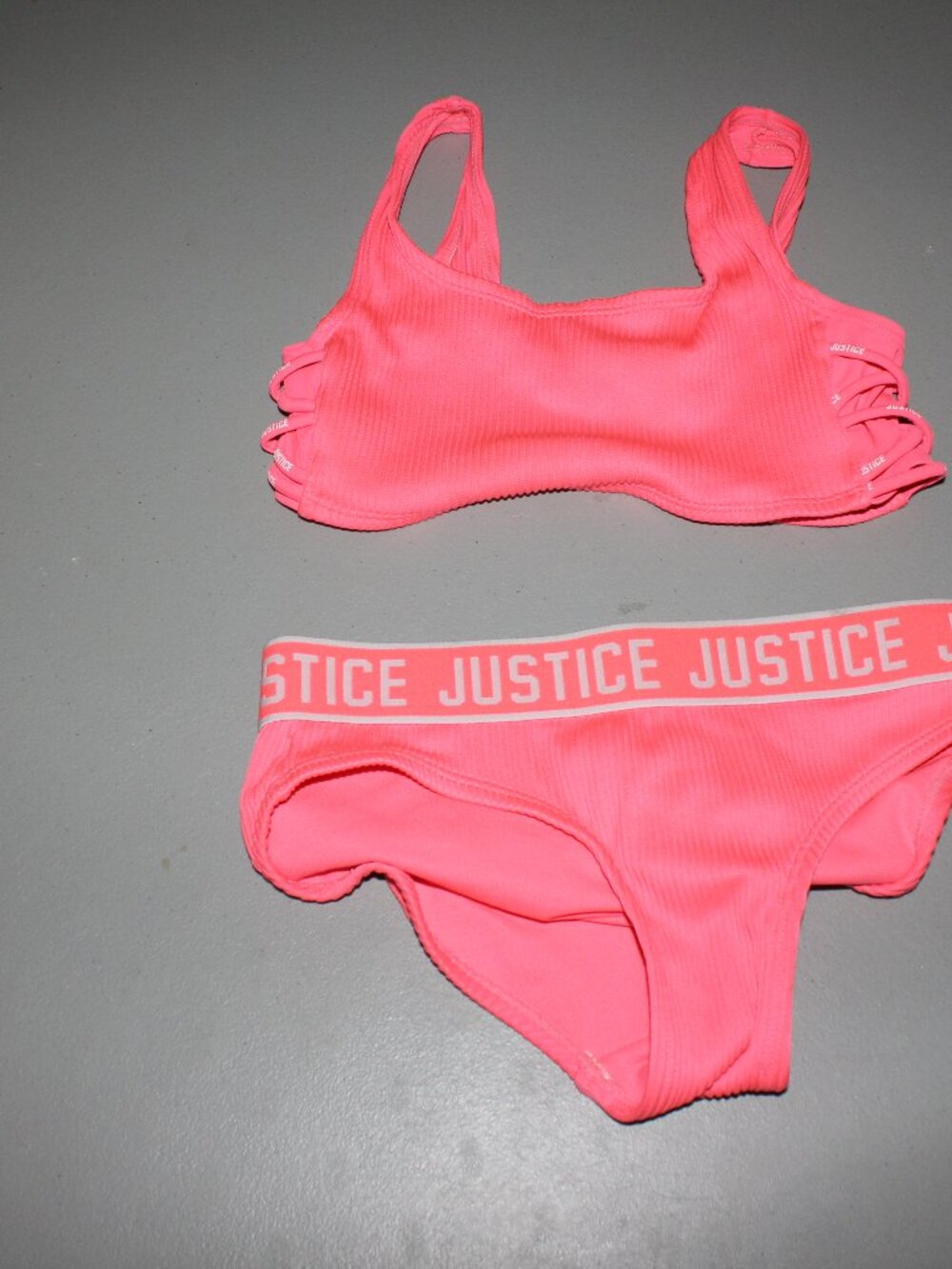 Coral 2 Pcs justice Bikini Swimsuit Size 10
